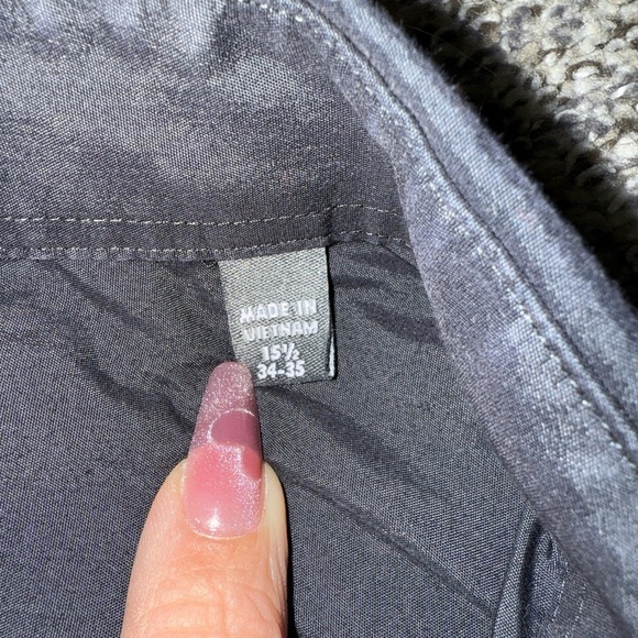 Express black slim fit button down with black tie - Picture 2 of 7